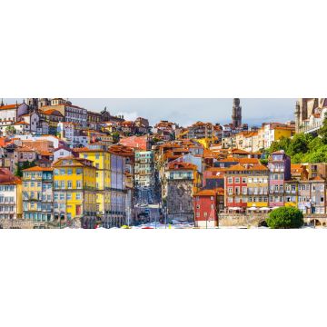 Lais Puzzle - Porto, Portugal Altstadt-Silhouette am Douro-Fluss, Panorama - 2.000 Teile