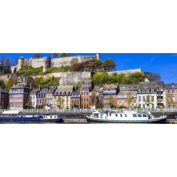Lais Puzzle - Panoramablick auf die mittelalterliche Zitadelle in Namur, Belgien, vom Fluss aus, Panorama - 2.000 Teile