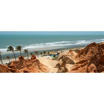 Lais Puzzle - Klippenlabyrinth am Strand von Morro Branco, Ceara, Brasilien, Panorama - 2.000 Teile