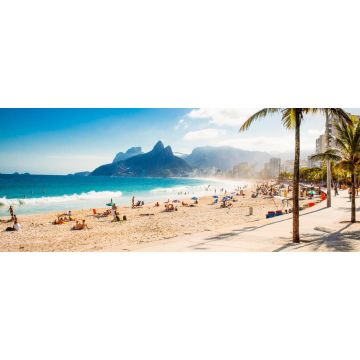 Lais Puzzle - Palmen und Zwei-Brüder-Berg am Strand von Ipanema, Rio de Janeiro, Panorama - 2.000 Teile