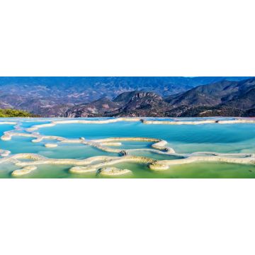 Lais Puzzle - Hierve el Agua in den zentralen Tälern von Oaxaca, Mexiko, Panorama - 2.000 Teile