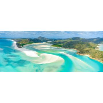 Lais Puzzle - Hill Inlet am Whitehaven Beach auf der Whitesunday Island, Queensland, Australien, Panorama - 2.000 Teile
