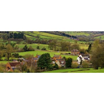Lais Puzzle - Das Dorf Okeover, in der Nähe von Ashbourne, Derbyshire, England, Panorama - 2.000 Teile