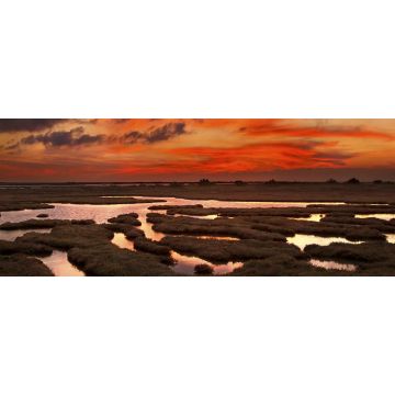 Lais Puzzle - Evros, Griechenland:  Sonnenuntergang im Delta des Flusses Evros, Thrakien, Griechenland, Panorama - 2.000 Teile