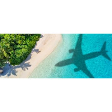 Lais Puzzle - Flugzeugschatten und Strand, Panorama - 2.000 Teile