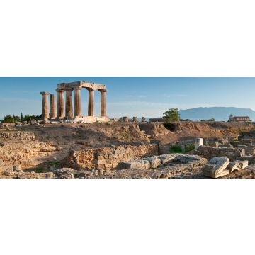 Lais Puzzle - Apollo-Tempel inmitten der Ruinen des antiken Korinth, Griechenland, Panorama - 2.000 Teile