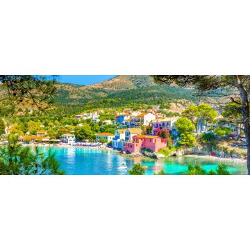 Lais Puzzle - Das malerische Dorf Assos auf der Insel Kefalonia, Griechenland, Panorama - 2.000 Teile