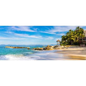 Lais Puzzle - Schöner Morgen am Conchas Chinas Strand, Puerto Vallarta, Mexiko, Panorama - 2.000 Teile