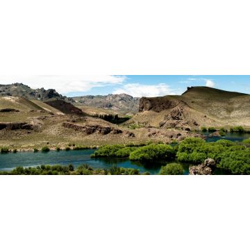 Lais Puzzle - Bewölkte Berglandschaft mit dem Fluss Limay in Neuquen, Patagonien, Argentinien, Panorama - 2.000 Teile