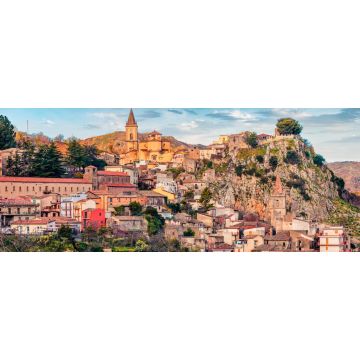 Lais Puzzle - Wunderbares Morgenstadtbild der Stadt Novara di Sicilia. Erstaunliche Frühlingsansicht von Sizilien, Italien, Europa, Panorama - 2.000 Teile