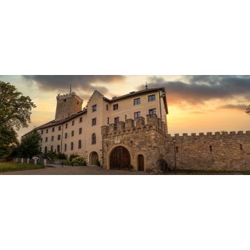 Lais Puzzle - Burg Falkenfels im niederbayerischen Landkreis Straubing-Bogen in Bayern | Höhenburg, Panorama - 2.000 Teile