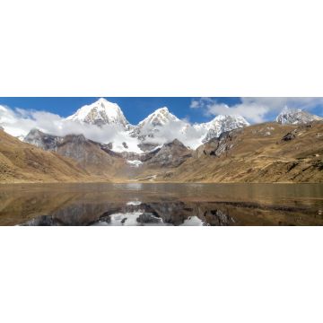 Lais Puzzle - Panoramablick vom westlichen Ende der Lagona Carhuacocha zum Berg Yerupajá, Anden, Peru, Panorama - 2.000 Teile