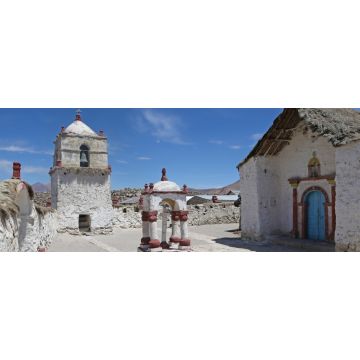 Lais Puzzle - Kirche von Parinacota, winziges Dorf der chilenischen Anden, Panorama - 2.000 Teile