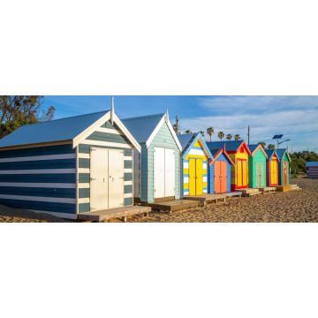 Lais Puzzle - Brighton Bathing Boxes in Melbourne, Australien, Panorama - 2.000 Teile