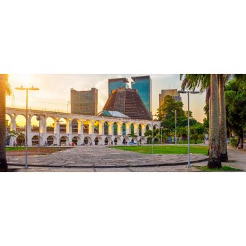 Lais Puzzle - Arcos da Lapa (Lapa-Bogen) und Metropolitan Cathedral in Rio de Janeiro, Brasilien, Panorama - 2.000 Teile