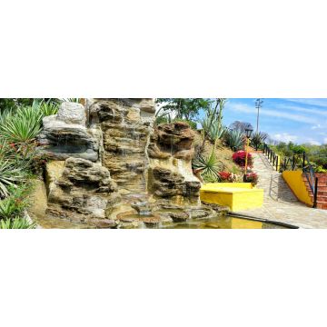 Lais Puzzle - Bunter Garten in Panachi in Santander, Kolumbien, Panorama - 2.000 Teile
