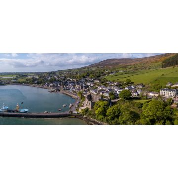 Lais Puzzle - Carlingford Harbour, Carlingford ist eine Küstenstadt und Gemeinde im Norden der Grafschaft Louth, Irland, Panorama - 2.000 Teile