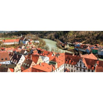 Lais Puzzle - Der Lech durch Füssen im Allgäu Bayern Deutschland, Panorama - 2.000 Teile