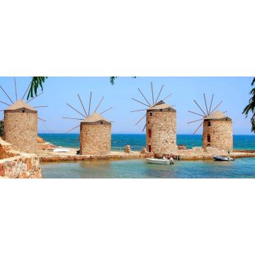 Lais Puzzle - Die vier Windmühlen auf der Insel Chios, Griechenland, Panorama - 2.000 Teile