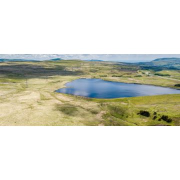 Lais Puzzle - Luftaufnahme der Carno- und Garnlydan-Stauseen in der Nähe der Stadt Ebbw Vale in den Tälern von Südwales, Panorama - 2.000 Teile