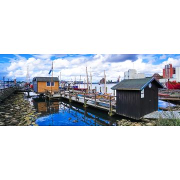 Lais Puzzle - Blick auf den Flensburger Hafen, Schleswig-Holstein, Norddeutschland, Panorama - 2.000 Teile