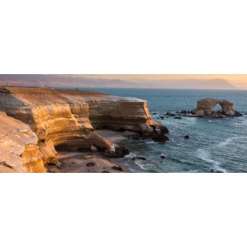 Lais Puzzle - Naturdenkmal 'La Portada' bei Sonnenuntergang, Antofagasta (Chile), Panorama - 2.000 Teile