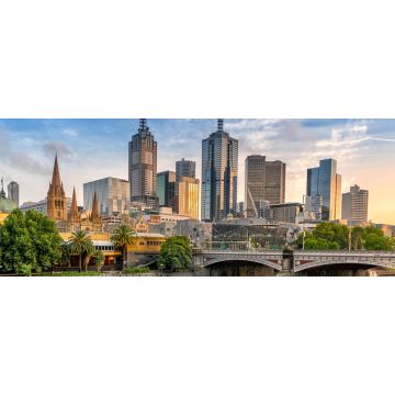 Lais Puzzle - Das zentrale Geschäftsviertel von Melbourne, Australien, Panorama - 2.000 Teile