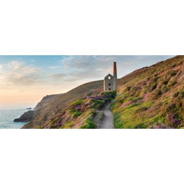 Lais Puzzle - Nebliger Sommerabend auf dem South West Coast Path, England, Panorama - 2.000 Teile