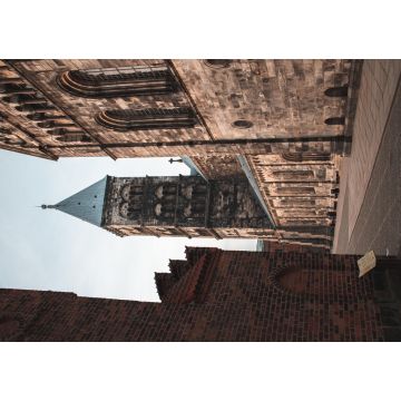 Lais Puzzle - Die Außenfassade der Kathedrale von Lund wird an einem sonnigen Winternachmittag, an dem keine Menschen draußen sind, von der Sonne beschienen - 1.000 Teile