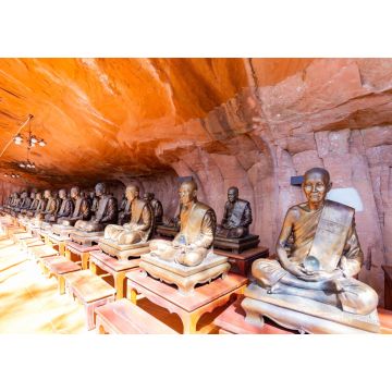 Lais Puzzle - Mönchsstatuen im Wat Phu Tok, Bueng Kan, Thailand - 1.000 Teile