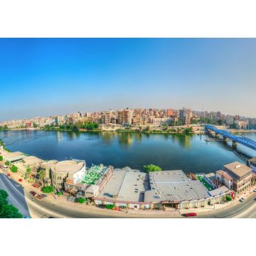 Lais Puzzle - El Mansoura / Ägypten - Landschaftlicher Panoramablick auf den Nil in Mansoura Stadt - Panorama - Dakahlia Governorate oder Dakahliya Gouverneur - 1.000 Teile
