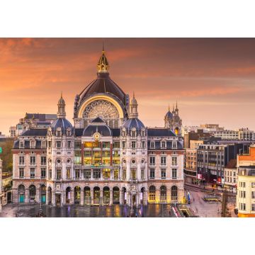 Lais Puzzle - Antwerpen, Belgien Stadtbild am Centraal-Bahnhof - 1.000 Teile