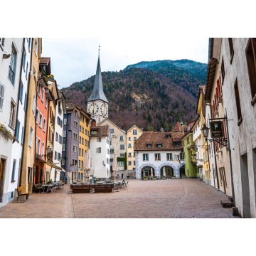 Lais Puzzle - Hauptplatz von Chur am Morgen, die charmanten Städte der Schweiz - 1.000 Teile