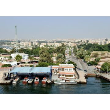 Lais Puzzle - Panoramablick auf die Stadt Ismailia in Ägypten - Afrika. Blick von der Seite des Suezkanals. - 1.000 Teile