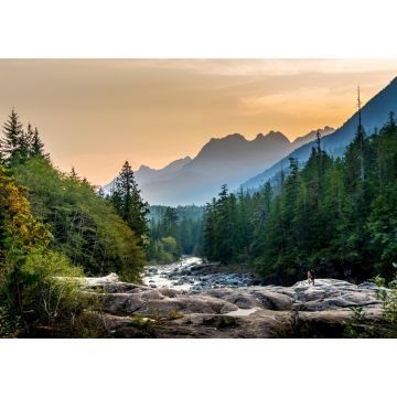 Lais Puzzle - Sonnenuntergang über dem Kennedy River im Pacific Rim National Park an der Westküste von Vancouver Island, British Columbia, Kanada - 1.000 Teile