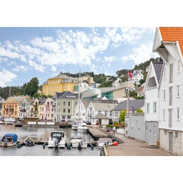 Lais Puzzle - Am Wasser in der Stadt Farsund in Südnorwegen - 1.000 Teile