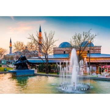 Lais Puzzle - Außenansicht der Alten Moschee und des Bedesten-Einkaufszentrums in der Stadt Edirne in der Türkei. Edirne war die Hauptstadt des Osmanischen Reiches - 1.000 Teile