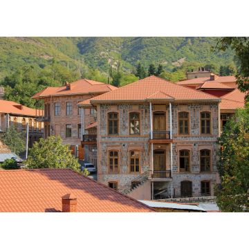 Lais Puzzle - Aserbaidschan. Die Stadt Sheki. Schöne alte Stadthäuser - 1.000 Teile