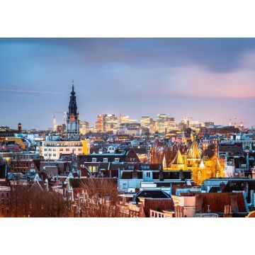 Lais Puzzle - Amsterdam, Niederlande historisches Stadtbild mit dem modernen Zuidas-Viertel - 1.000 Teile