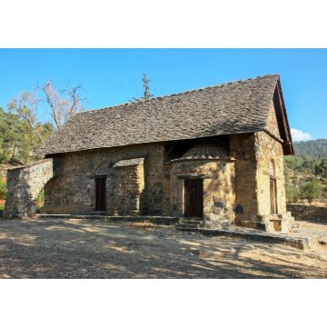 Lais Puzzle - Panagia Forviotissa (Asinou) , eine christliche Kirche vom Anfang des 12. Jahrhunderts in Nikosia, Zypern. UNESCO-Welterbestätte - 1.000 Teile