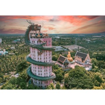 Lais Puzzle - Drachentempel Wat Samphran in Nakhon Pathom, Thailand - 1.000 Teile