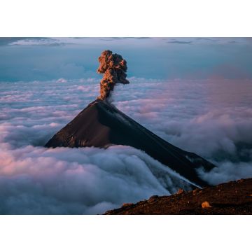 Lais Puzzle - Der atemberaubende Vulkan de Fuego in Guatemala bricht bei Sonnenaufgang aus, gesehen vom Gipfel des Acatenango - 1.000 Teile