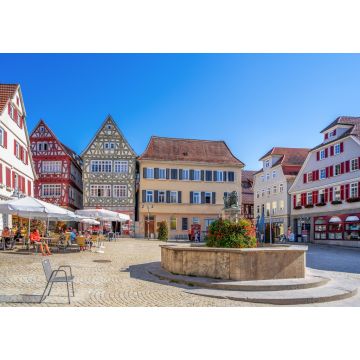 Lais Puzzle - Marktplatz, Vaihingen an der Enz, Baden-Württemberg, Deutschland - 1.000 Teile