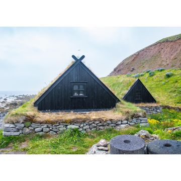 Lais Puzzle - die alten Fischerhütten von Osvor in der Bucht von Bolungarvik in Island - 1.000 Teile