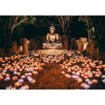 Lais Puzzle - Buddhistische Tradition Lichtfest in Ratchaburi, Nasatta, Thailand - 1.000 Teile