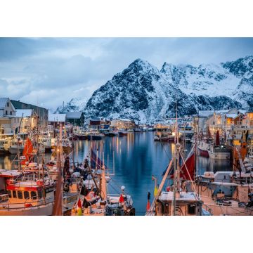 Lais Puzzle - Henningsvaer Hafen in der Inselgruppe der Lofoten, Norwegen - 1.000 Teile