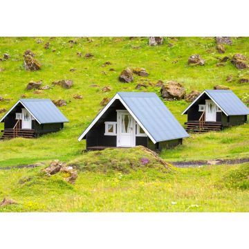 Lais Puzzle - Holzhäuser für Campingplätze auf der Insel Heimaey des Vestmannaeyjar-Archipels. Island - 1.000 Teile