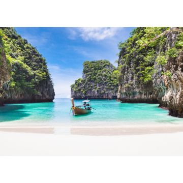 Lais Puzzle - Traditionelles thailändisches Longtail-Holzboot und schöner Strand in der Provinz Phuket, Thailand - 1.000 Teile