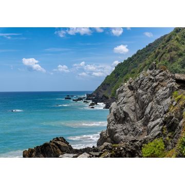 Lais Puzzle - Küste von Osma, Bundesstaat Vargas, Venezuela. Wellen brechen an einem sonnigen Tag an die Küste. - 1.000 Teile