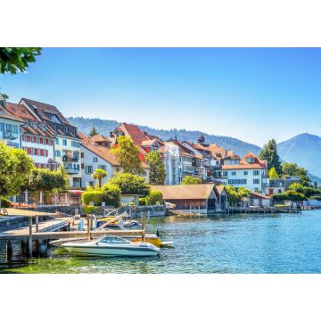 Lais Puzzle - Uferpromenade, Altstadt, Zug, Zugersee, Schweiz - 1.000 Teile